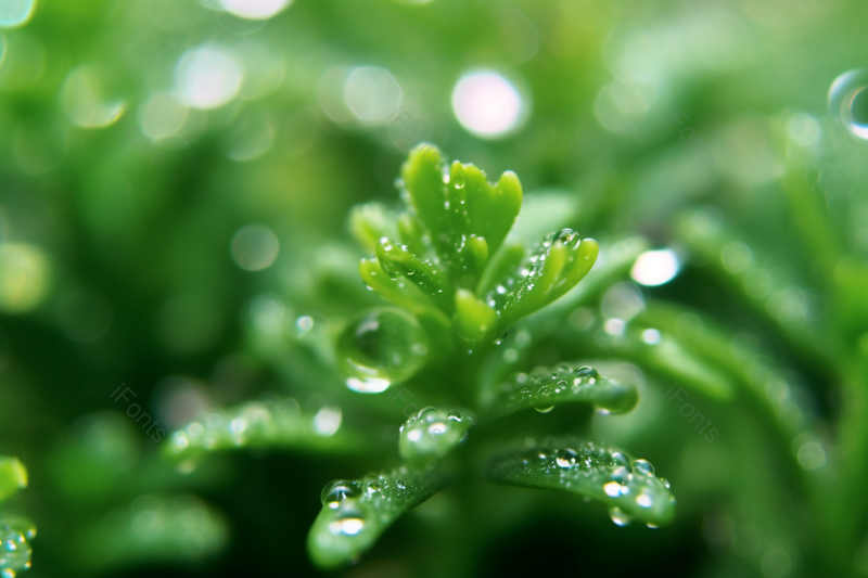 绿色小草露水水珠近距离拍摄,高清,摄影图,摄影图片,图片大全,摄影图免费下载